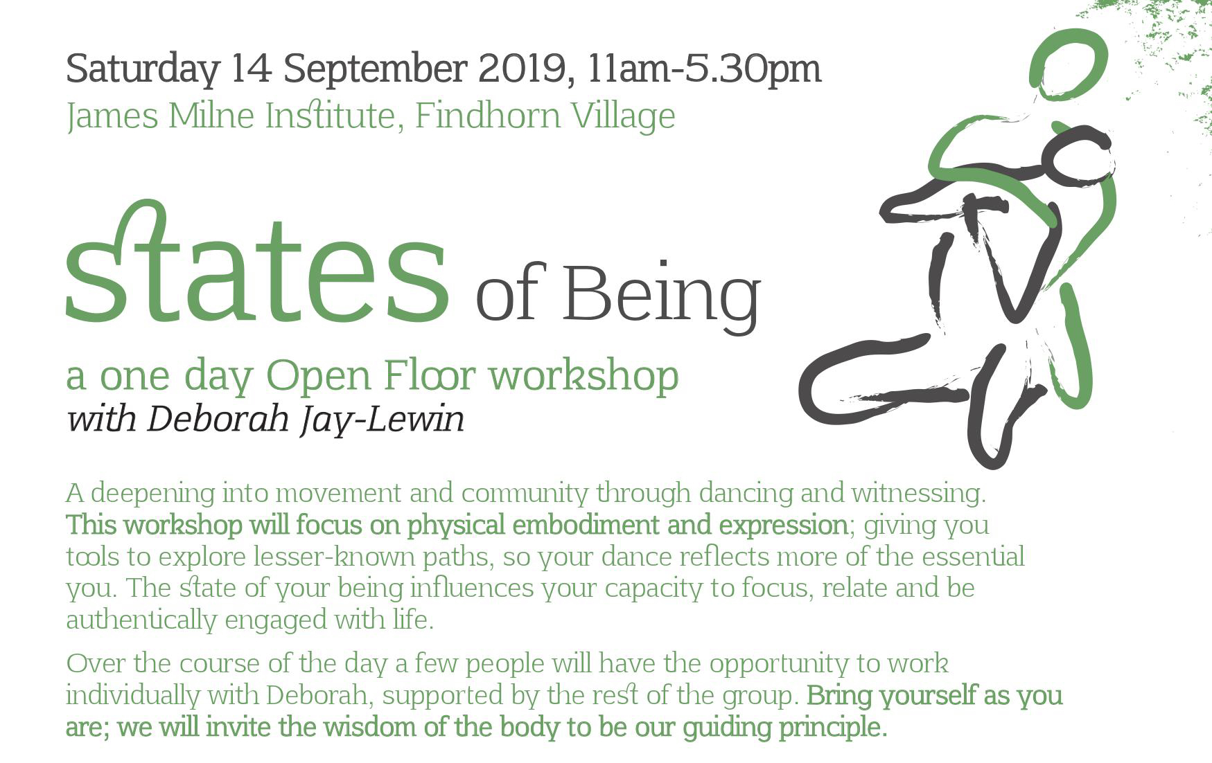 States of Being Day Workshop – FINDHORN, Scotland