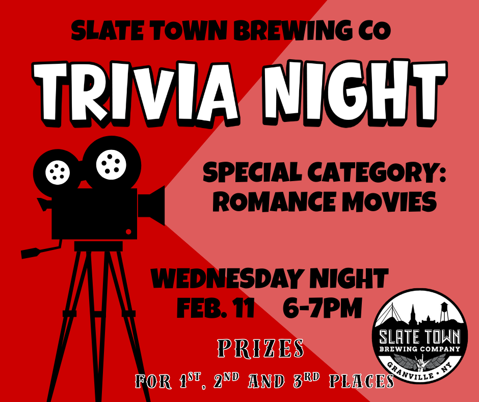 Trivia Night Wednesday 2/11 6pm