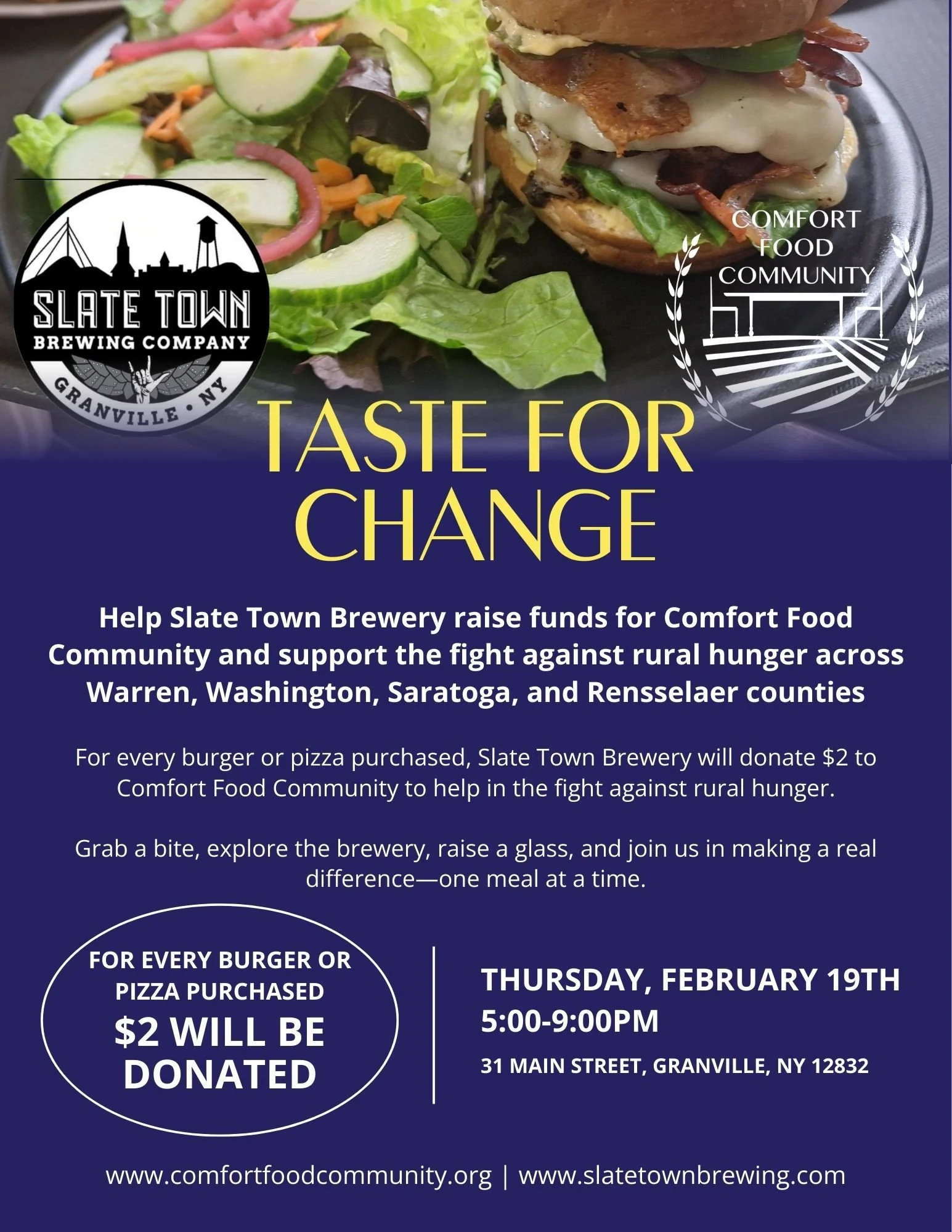 Comfort Food Community Food Pantry Fund Raiser