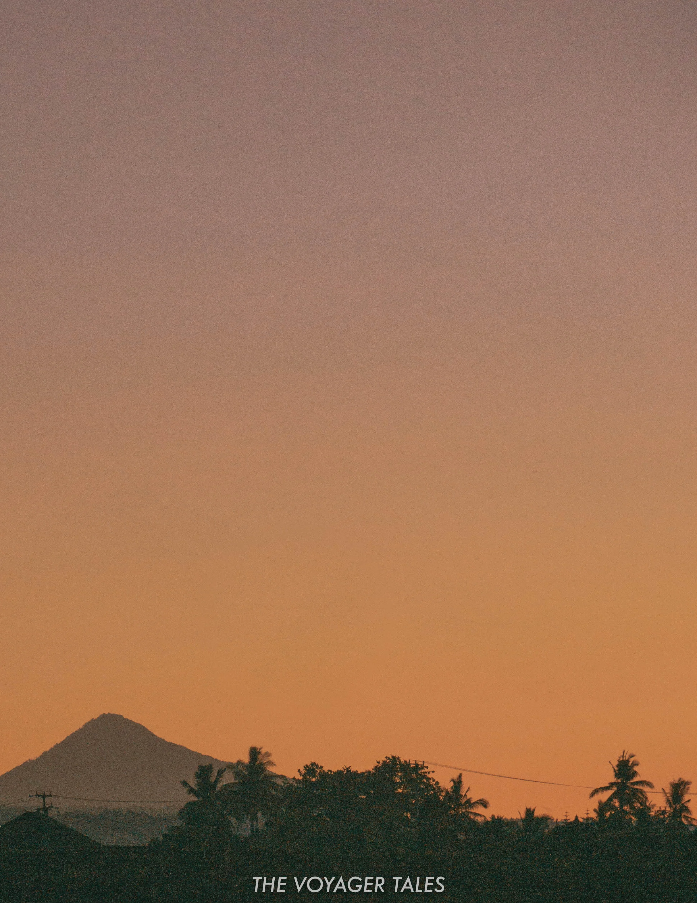The view from the villa, Mt Batur at sunrise