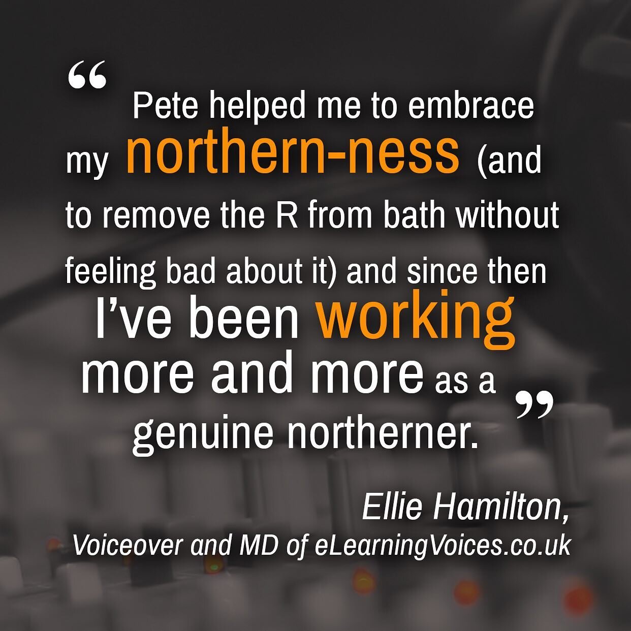 It&rsquo;s always great when we can help a #voiceoverartist flex a new string on their bow. 
Virtuoso #fvo Ellie Hamilton is embracing her #northern roots and loving it. 

#voiceoversofinstagram
#showreel 
#voiceovertalent #ukvoiceover #ukvoiceoverta