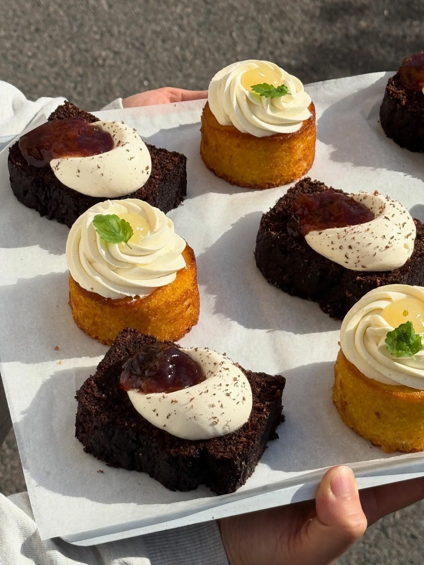 Swirls and dollops of cream to make things rich and fluffy; dots and blobs of jam for the sweetness and tang.

- Rye &amp; cocoa
- Lemon &amp; ricotta

#way #helsinki