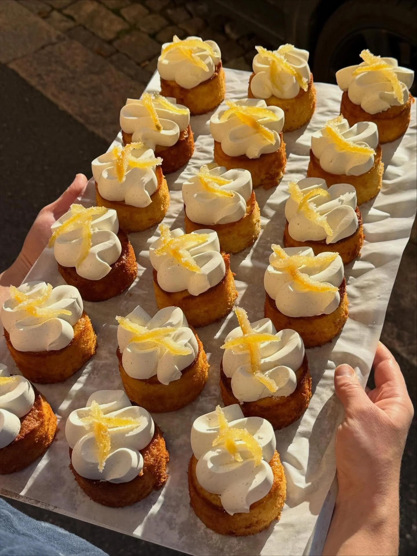 Bright addition to the pastry counter &ndash; lemon cake 🍋🍋🍋

#way #helsinki