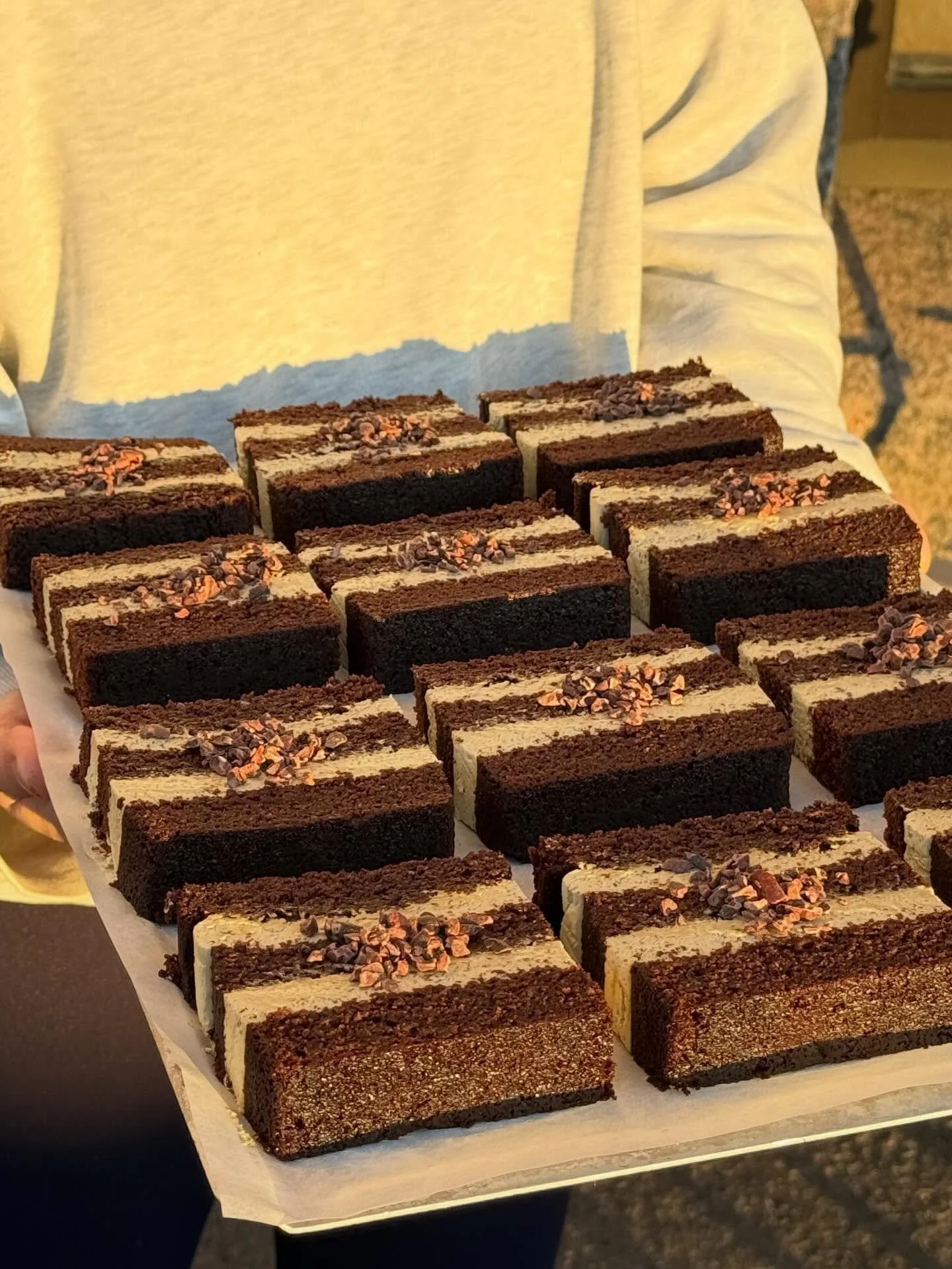 Cute with a kick of miso🦓

- Miso and chocolate cake

#way #helsinki