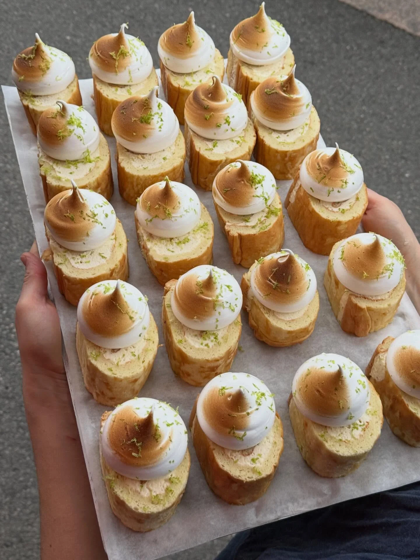 Rolling into the weekend, swing by for a treat 🍋

- Lemon Italian Meringue cake

#way #helsinki