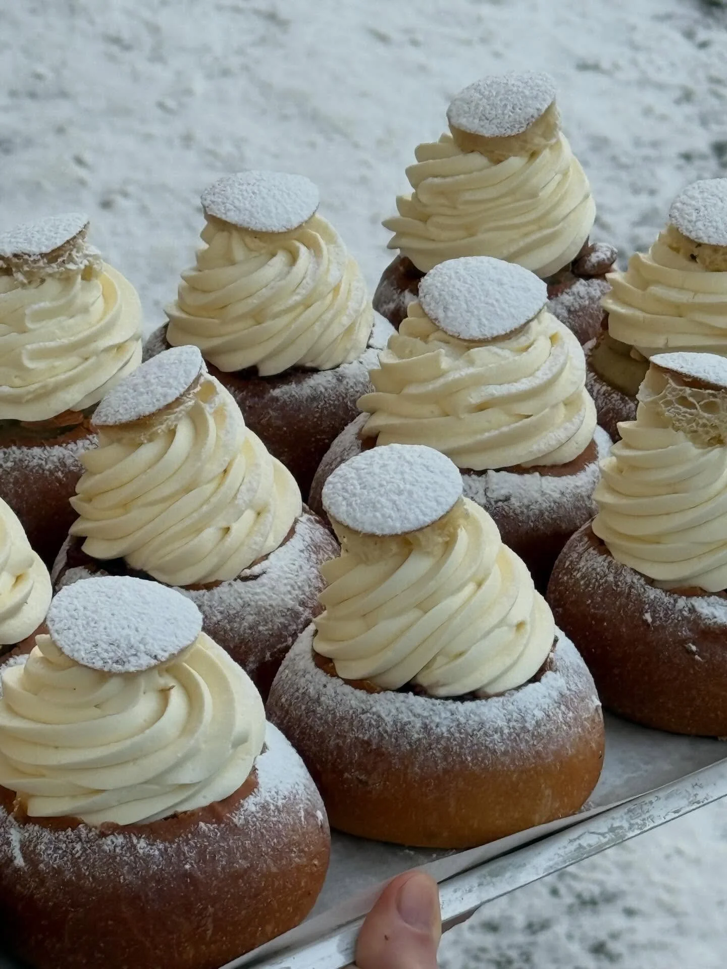 Plenty of cream swirls for frosty January days.

It&rsquo;s the season of shrove time treats and you find buns and croissants on the counter every day until sold out. Come through 🛷

#way #helsinki