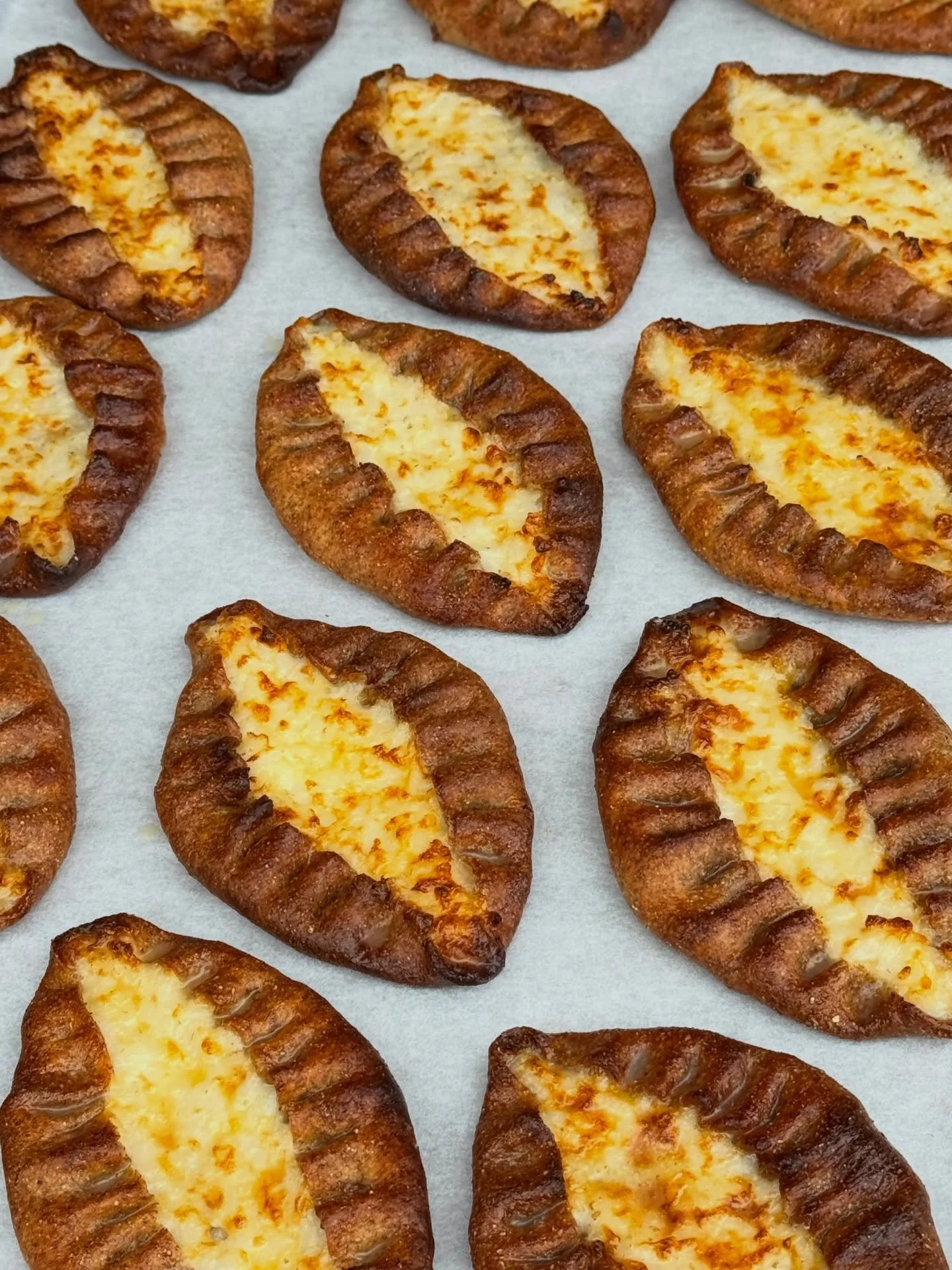 We&rsquo;re so happy to tell you we now serve Karelian pies.

Rice porridge in a thin rye crust, baked until golden and topped with egg butter&ndash; a pastry we truly treasure here in Finland. To make sure we get our pies just right, our dear friend