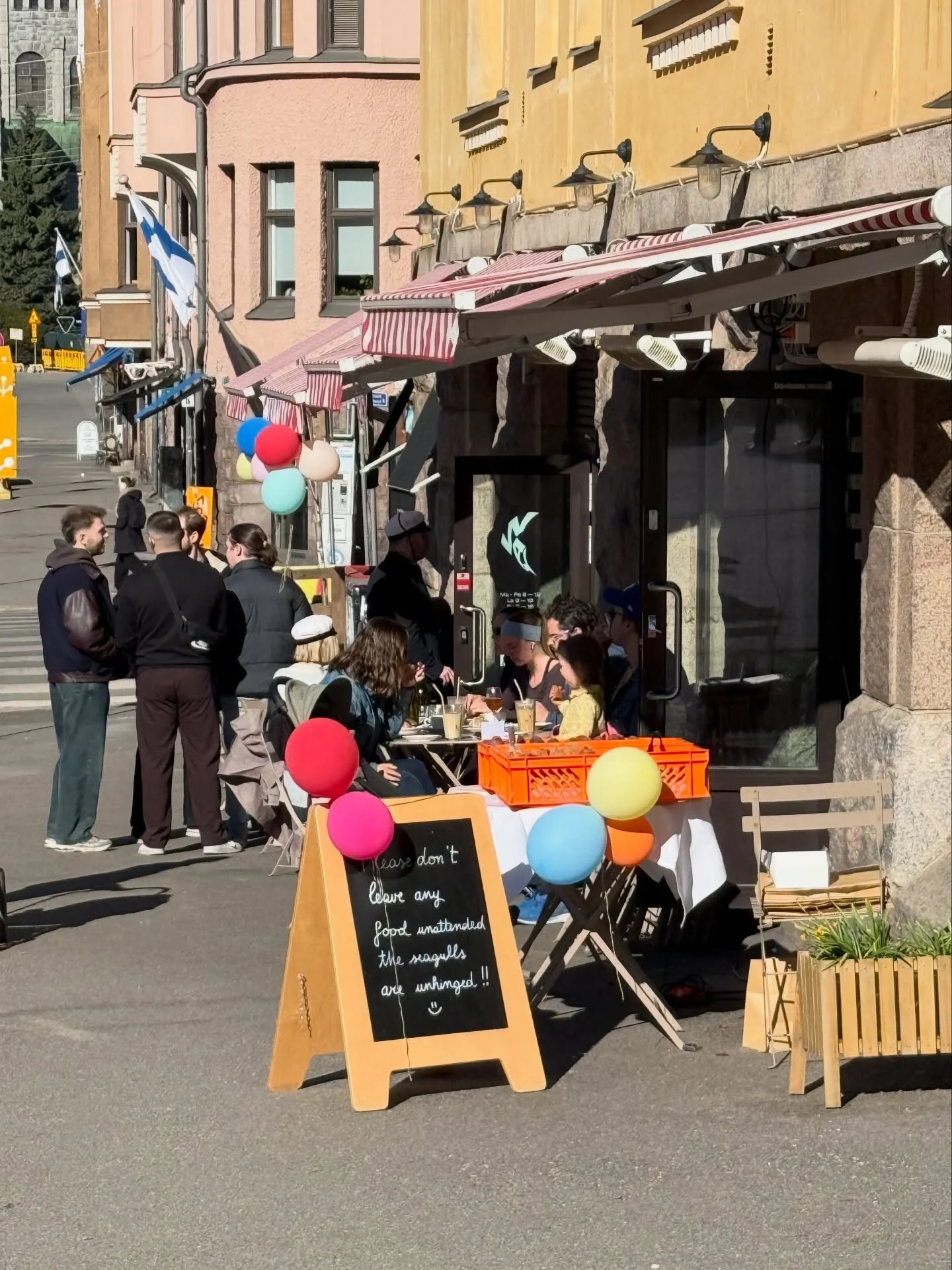 Many lovely things to eat and drink al fresco today and all weekend. 

Vappu weekend opening hours 🍩

Friday 9&ndash;19
Saturday 9&ndash;19
Sunday 9&ndash;16

It&rsquo;s all happening here, come around!

#way #helsinki
