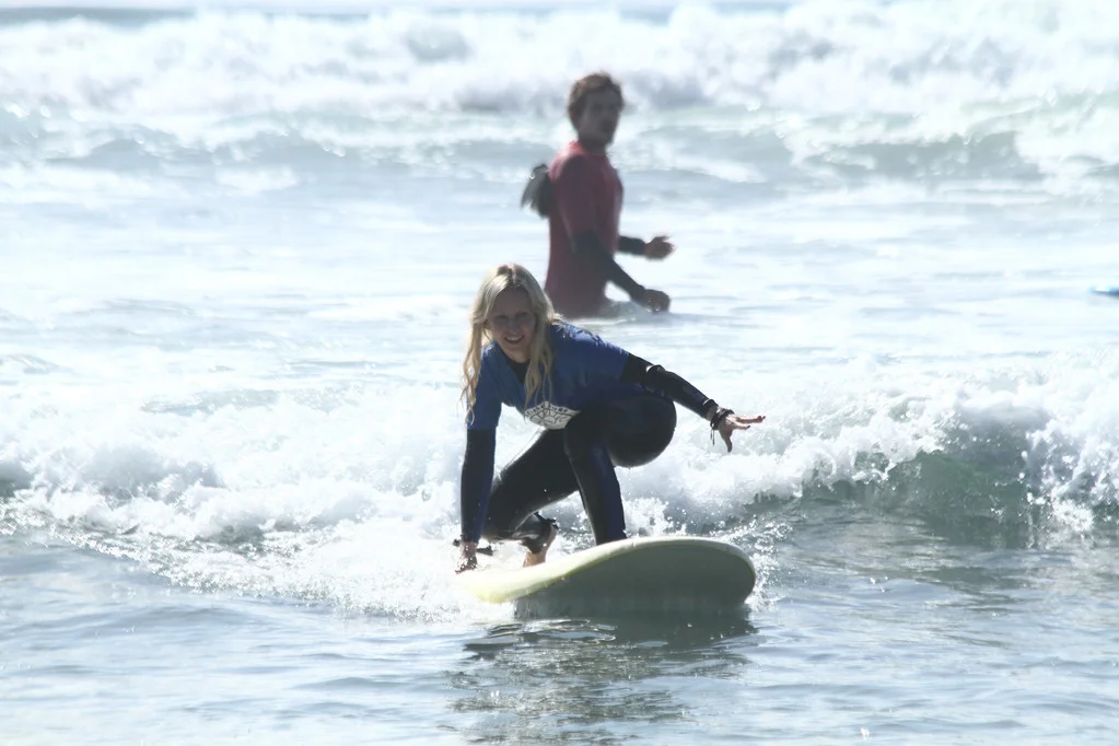 I always thought I’d grow up to be a surfer and a hairdresser. The surfing part never happened, so one day I decided to try it. I saved up money, flew to San Diego, and took an afternoon lesson. This is me surfing for the first time. I got up on my first try. I know it’s not a mountain (or a huge wave), but it’s a hill I always wondered if I could climb. it’s empowering. It makes me wonder, “What’s next?”