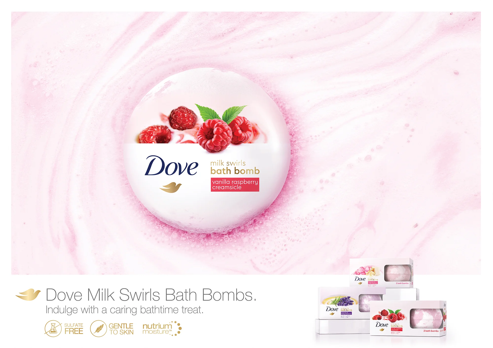 CRX Design | Dove Bath Bombs, Unilever, USA