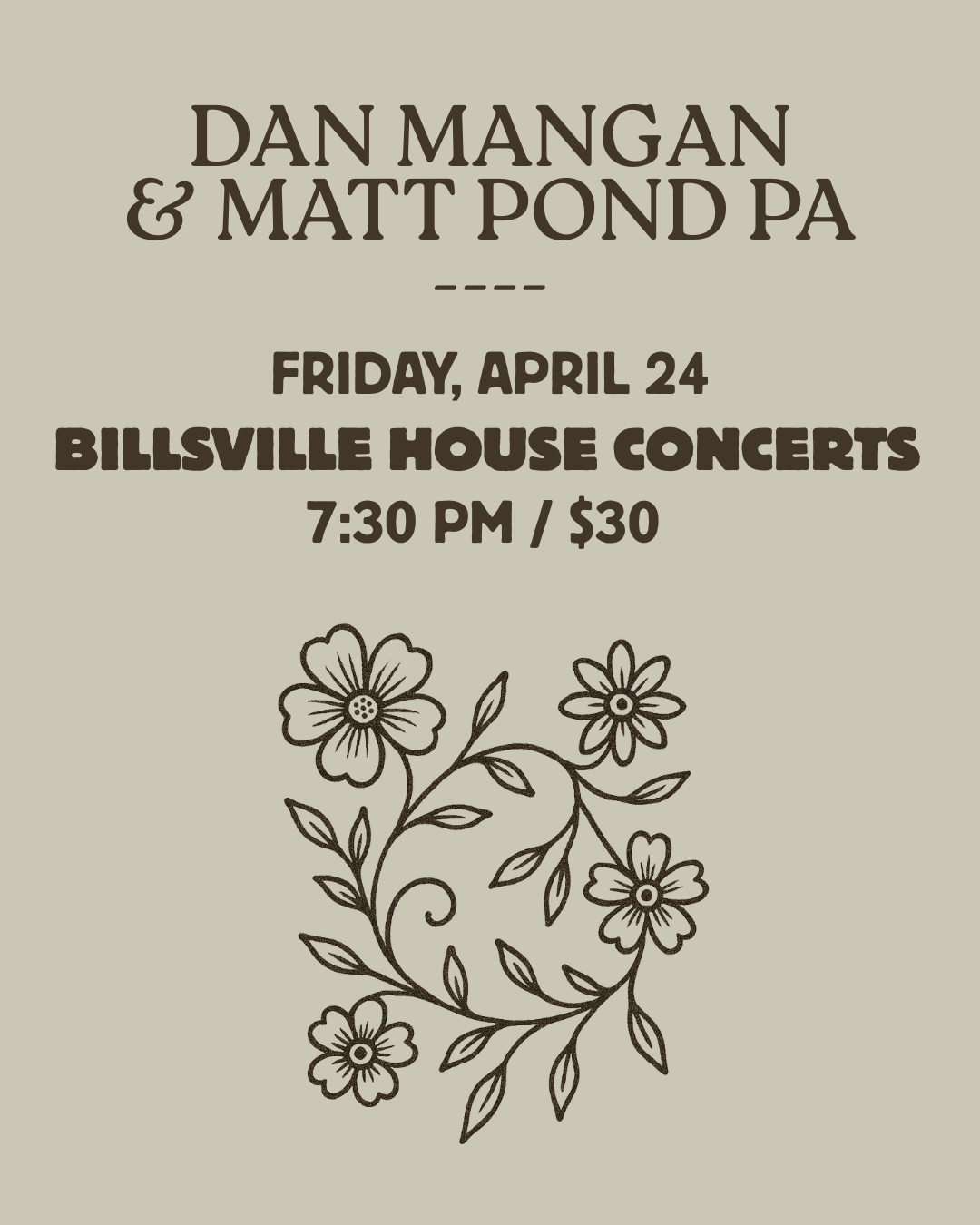 Dan Mangan and Matt Pond PA