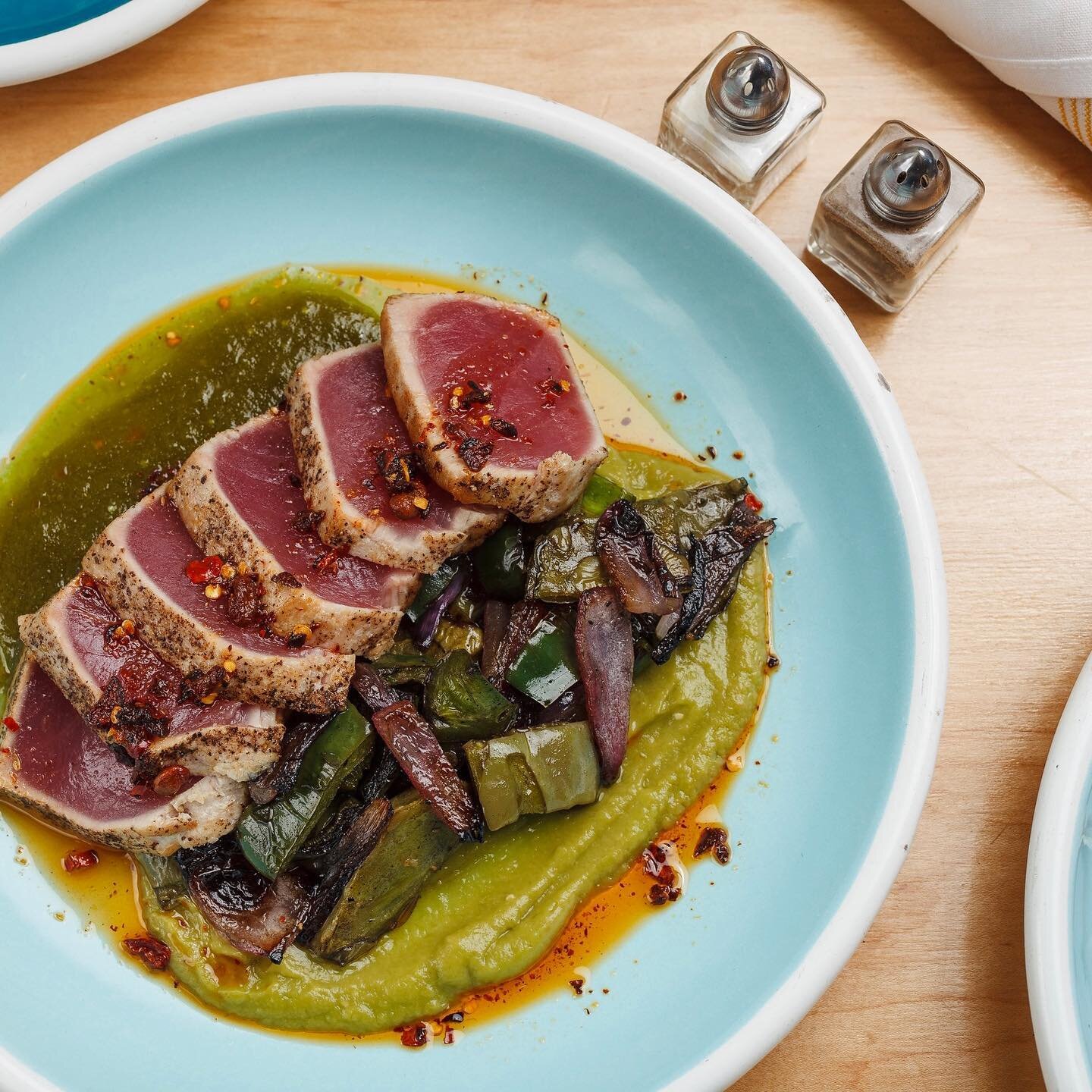 We&rsquo;re sad to announce there will be no Wednesday Night Raw this evening! However, we still have 1/2 off bottles of wine till 6pm which are best paired with our seared tuna! Listen... we don&rsquo;t make the rules, so come and get it! #tasteslik