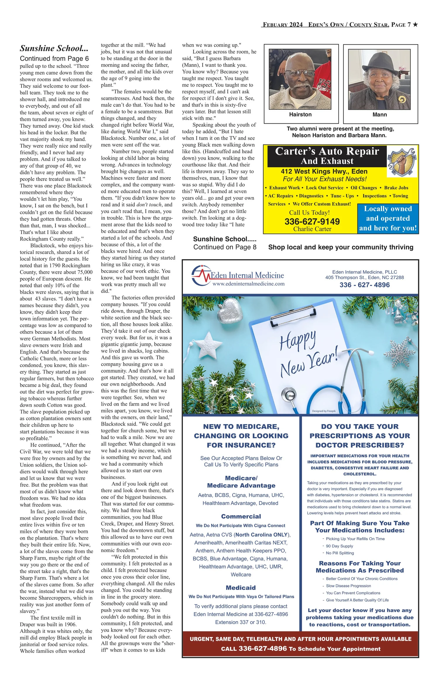 February Issue February Issue — Eden's Own Journal