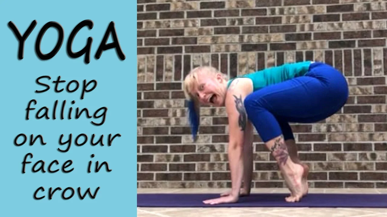 Yoga Tips - How to Stop Falling On Your Face In Crow Pose (Bakasana)