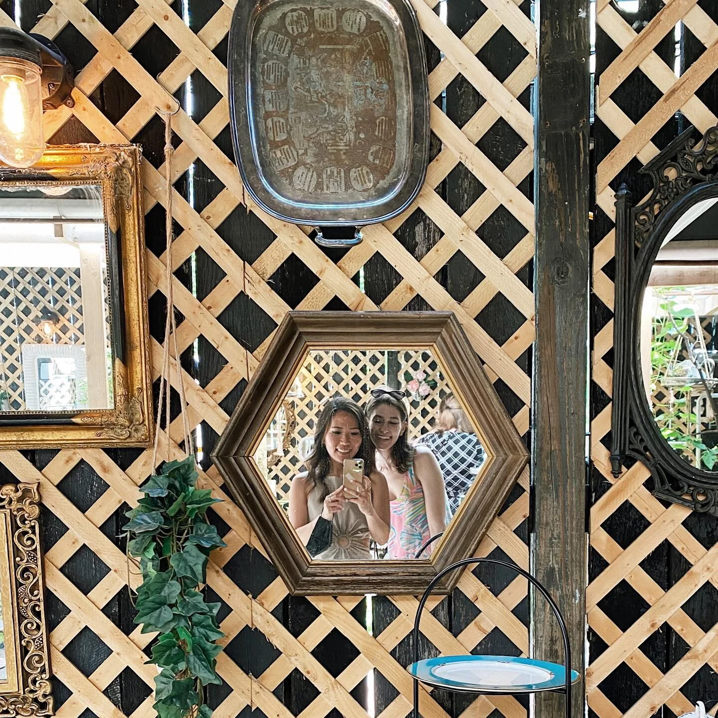 spillin piping hot tea in 90 degree weather ☕️