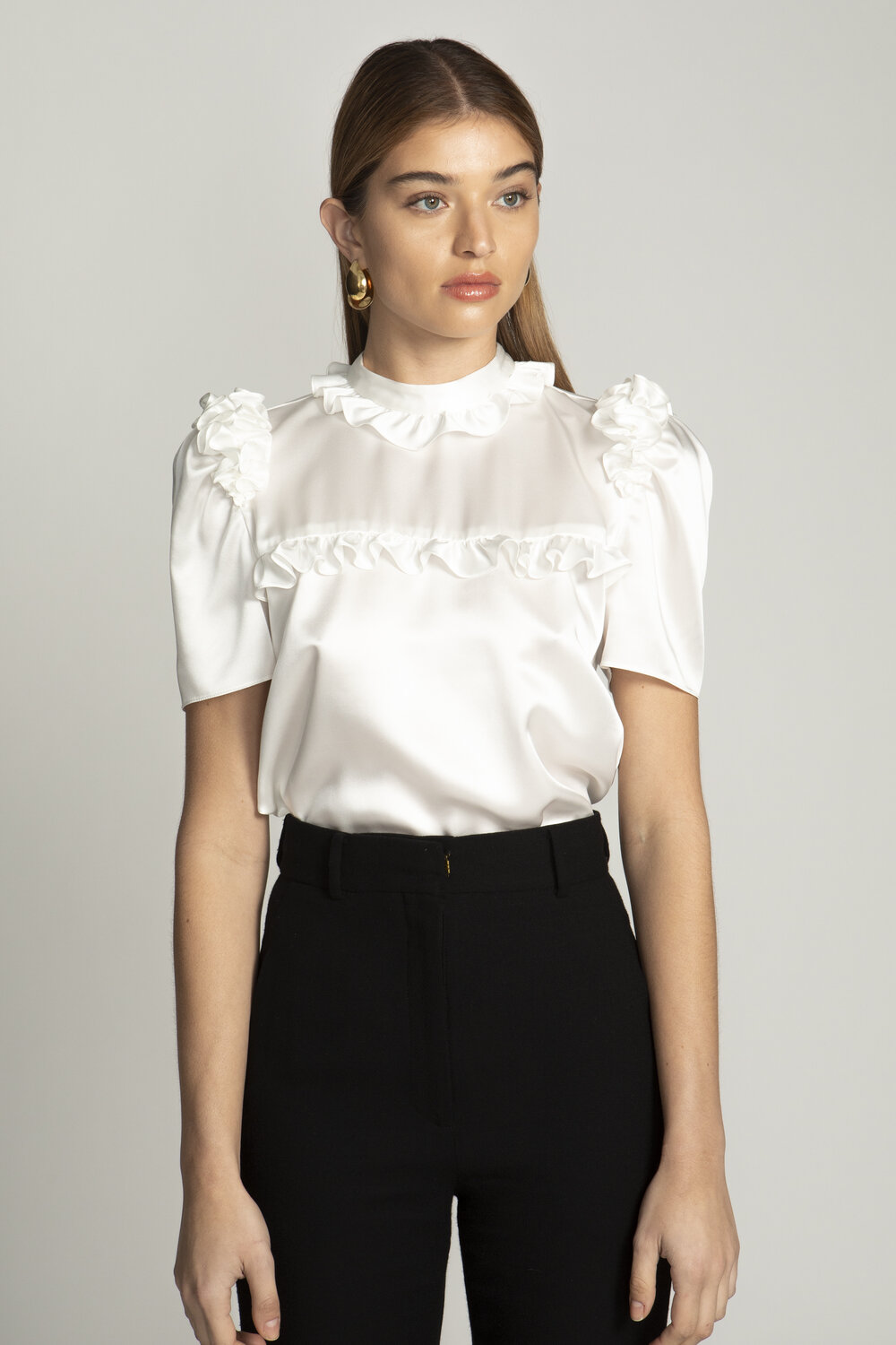 Betty Blouse (White — Laura Garcia Collection