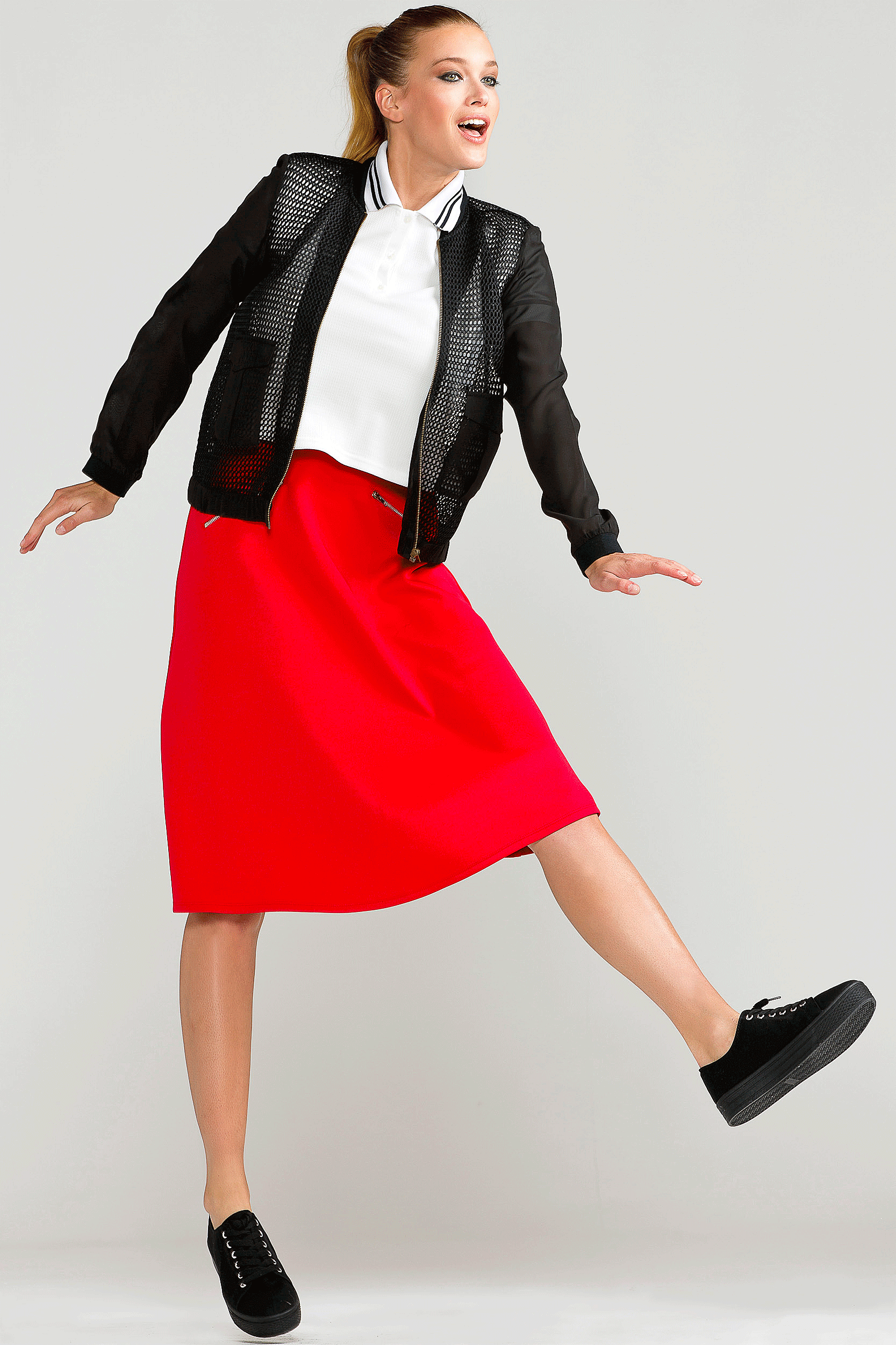 Mannequin Adèle lors d'un shooting lifestyle et mode