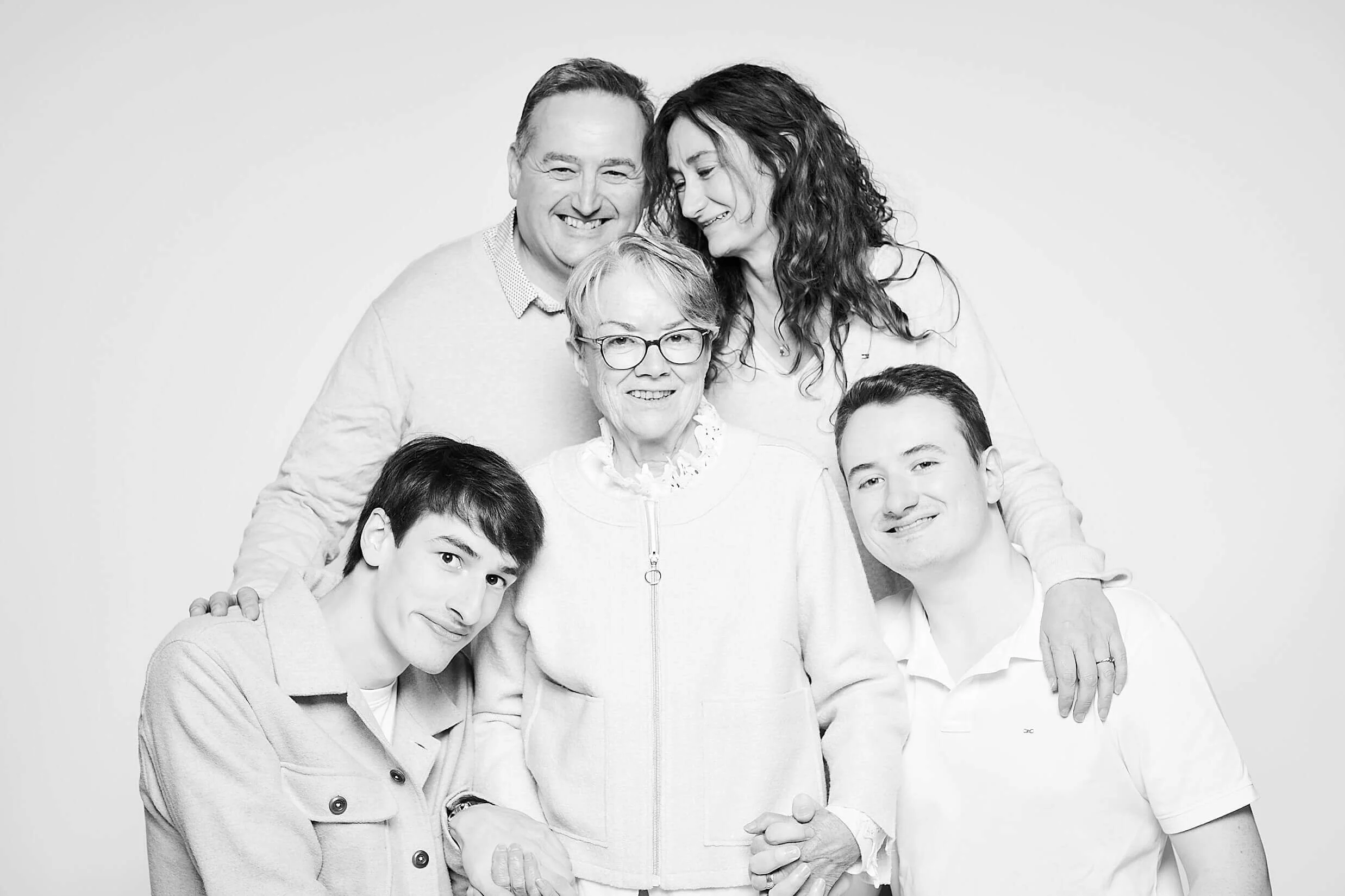 Le shooting Famille Gabin