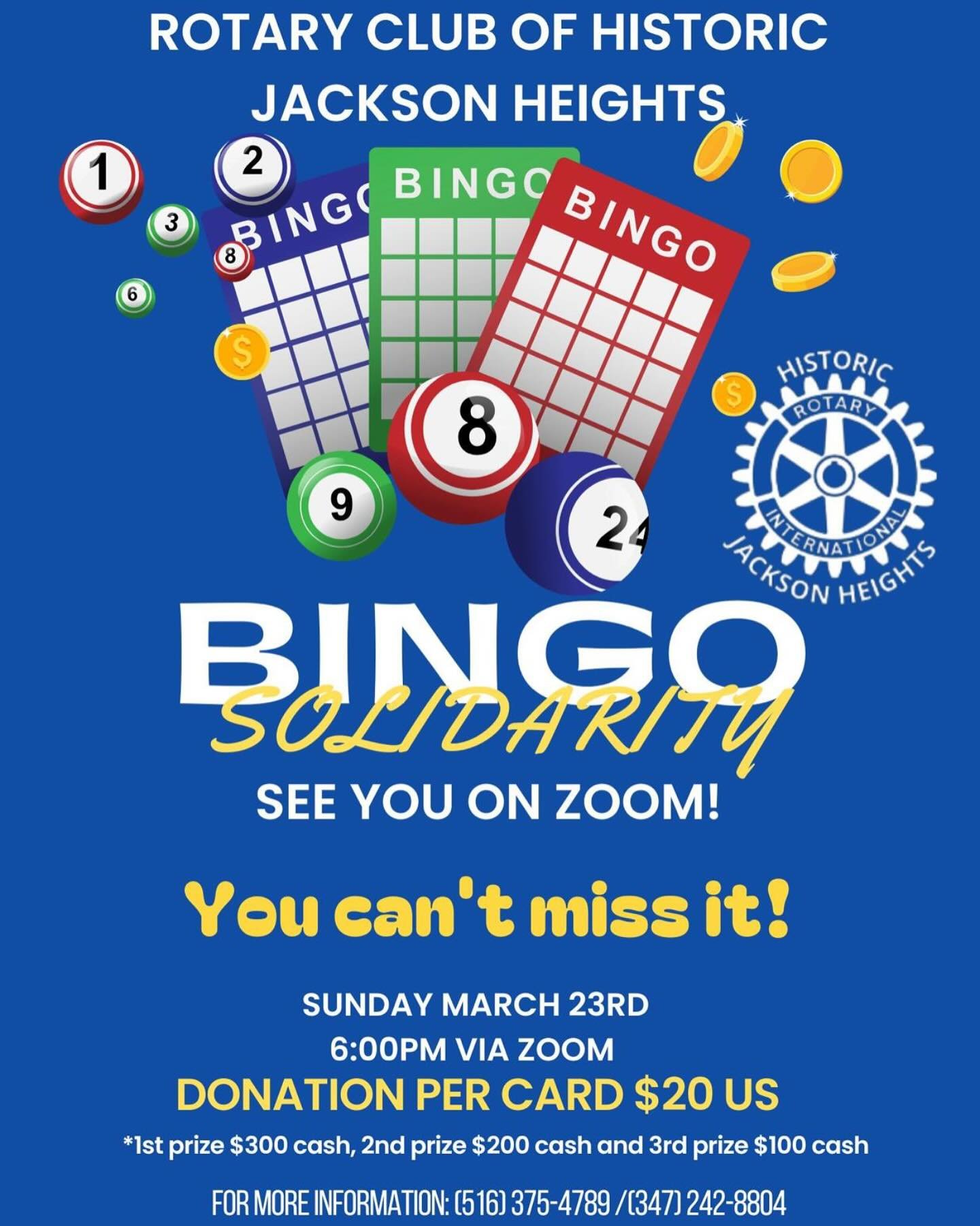 Dear friends!

We invite you to join our Charity Bingo on Sunday, March 23, at 6:00 p.m. via Zoom.

All funds raised will go toward social programs and cleft lip and palate surgeries for underprivileged children in Colombia. Your participation and su