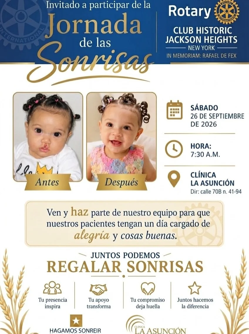 💙✨ &iexcl;&Uacute;NETE COMO VOLUNTARIO A LA JORNADA DE LA SONRISA! ✨💙

Ma&ntilde;ana, 26 de septiembre, tenemos una cita con la esperanza, el amor y la solidaridad en Barranquilla. 🫶🏼

La Cl&iacute;nica La Asunci&oacute;n ser&aacute; el escenario