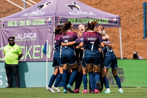 We are happy to support our local teams! 🙌  Shoutout to the @thenccourage team! ⚽ 

#alpacachicken #theNCcourage