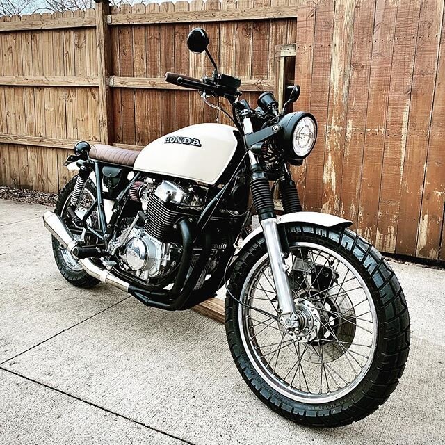 A 1977 CB750 gets a new life. Say hello to &ldquo;Elspeth&rdquo;. #hondamotorcycles #elbowgrease #dimecitycycles #custombuild #bratstyle