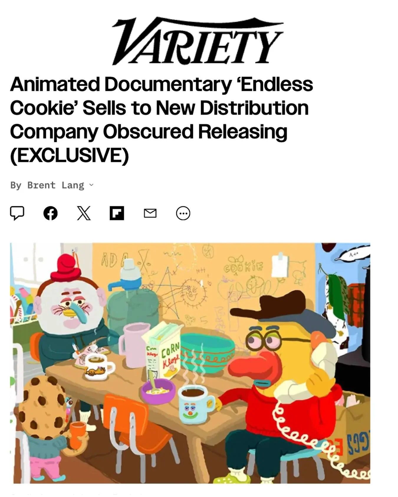 We are thrilled to announce that Obscured Releasing has acquired ENDLESS COOKIE for U.S. distribution. 🍪 🇺🇸 

Directed by Pete and Seth Scriver, ENDLESS COOKIE is an imaginatively animated documentary that explores the contrasting upbringings betw