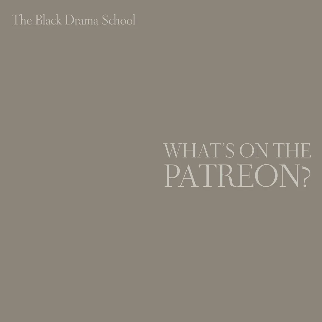 want to subscribe to the patreon, but not sure what you’re getting into?
The Black Drama School is an educational platform encouraging & facilitating the study of Black dramatic works & dramatists. swipe to learn more!
subscribe to ou