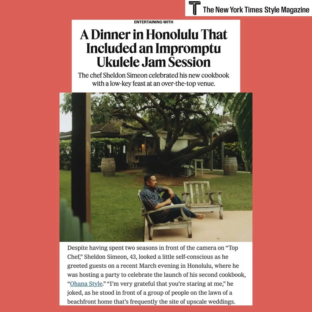 Ohana means family and in Hawaiian culture, it&rsquo;s a way of life, not just a word. Watching Chef Sheldon Simeon share that truth with the world through Ohana Style is a reminder of why food is one of the most powerful ways we connect. Grateful to