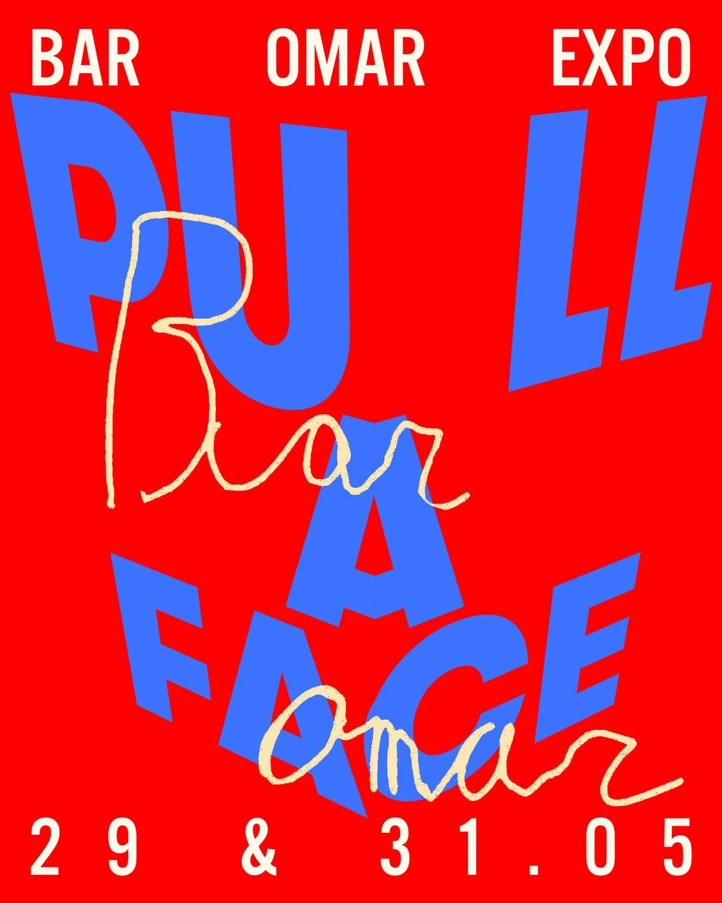PULL A FACE &mdash; ANN RIKKERS
Vernissage
29/05 &mdash; 4&ndash;10 PM
31/05 &mdash; 10 AM&ndash;4 PM
On view until October &rsquo;26
Te Boelaerlei 69, 2140 Borgerhout
 
At Bar Omar, we show what moves us &mdash; what sparks, shifts, or opens 