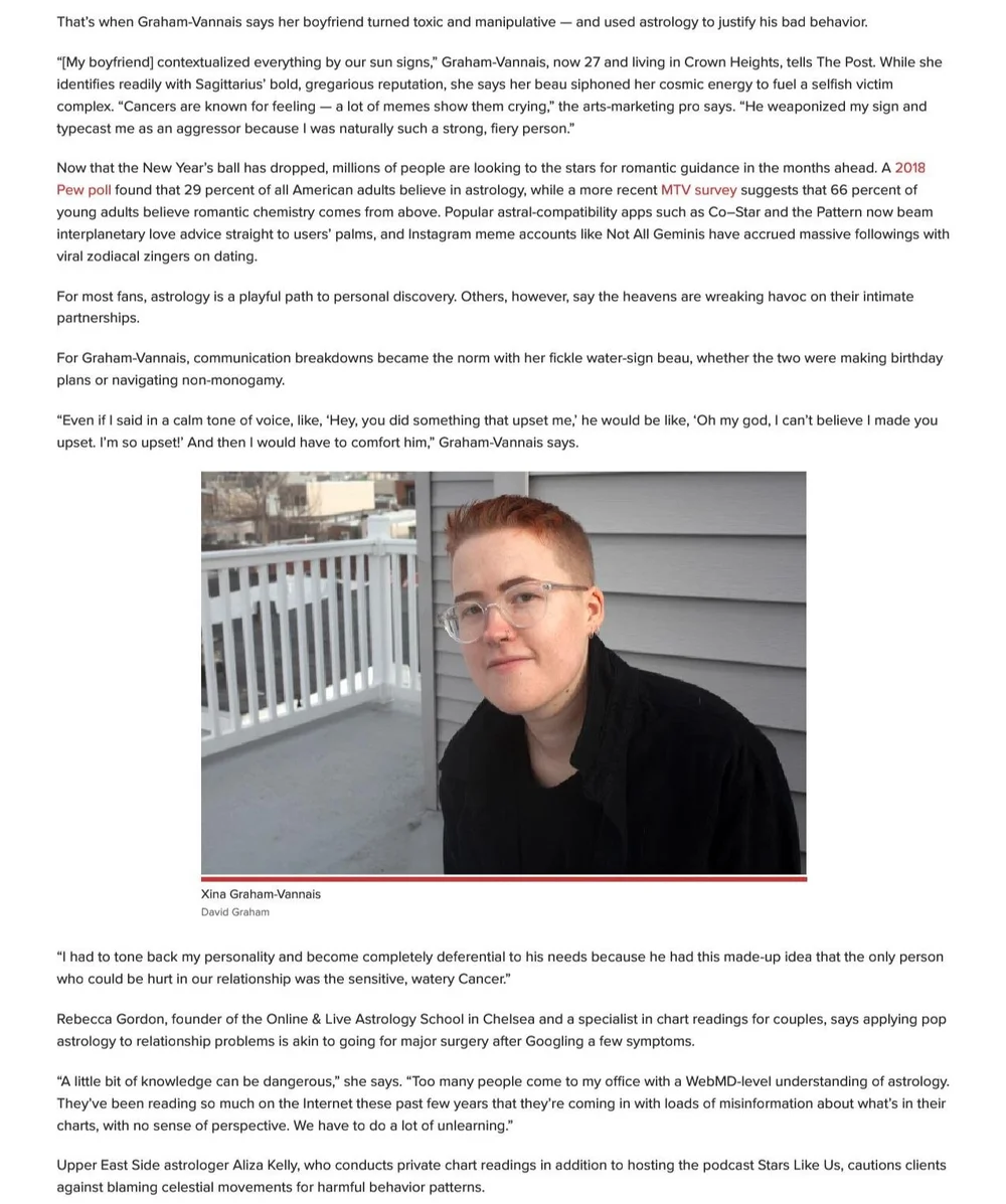 New York Post: It's not astrology's fault that you're a jerk ...