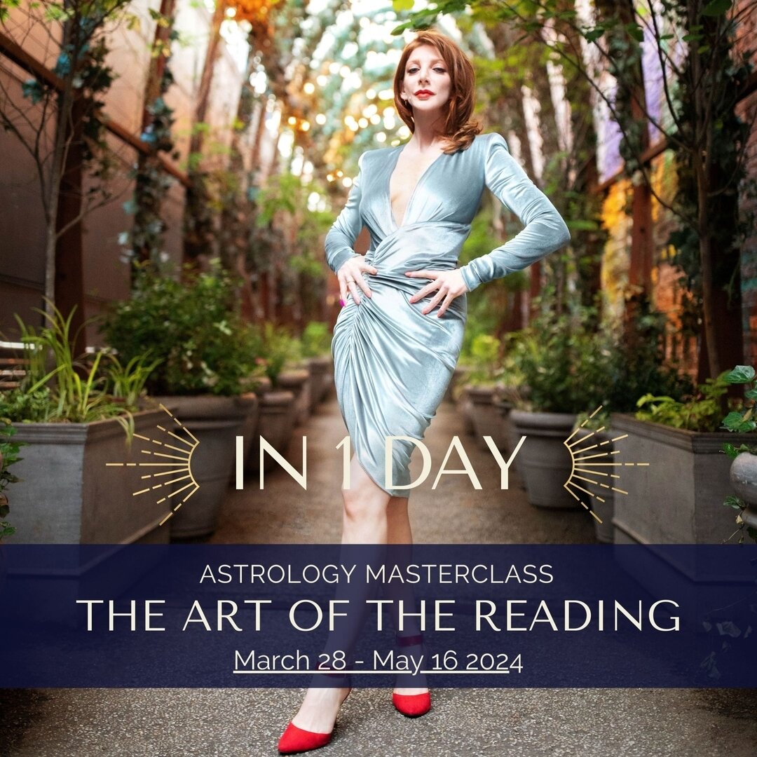 In one week, our newest course: The Art Of The Reading will begin, and you qualify for student discounts. We would love to have you back in for this special.

This 8-week course will take you from hobbyist astrologer to professional chart reader with