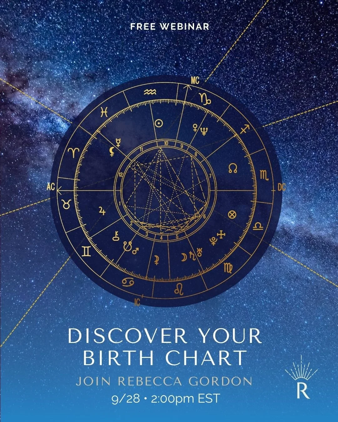 Your are invited to a FREE Astrology webinar: DISCOVER YOUR BIRTH CHART

GAIN ACCESS TO YOUR PERSONALIZED ROAD MAP AND LEARN HOW TO USE IT

Learn the Keys to Reading Your Birth Chart and get the following insight in this free 1 hour webinar.

&bull;	