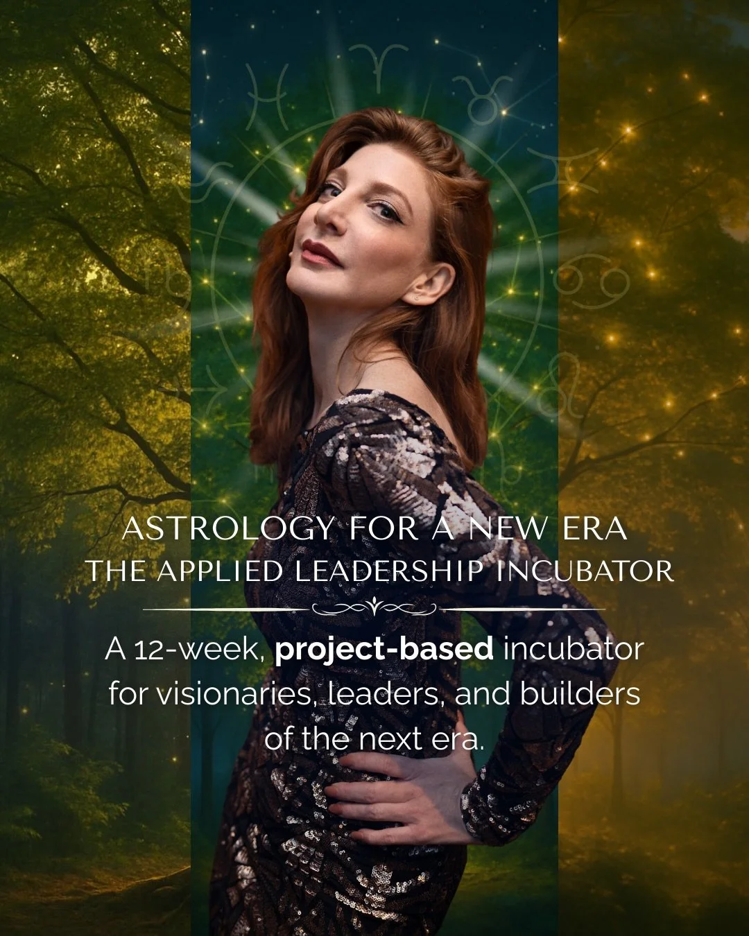 You&rsquo;ll leave with a defined offering, a future-facing strategy, and the confidence to lead in alignment with your chart and the era unfolding.

Astrology for a New Era is an applied leadership incubator. Over twelve weeks, you&rsquo;ll work ins