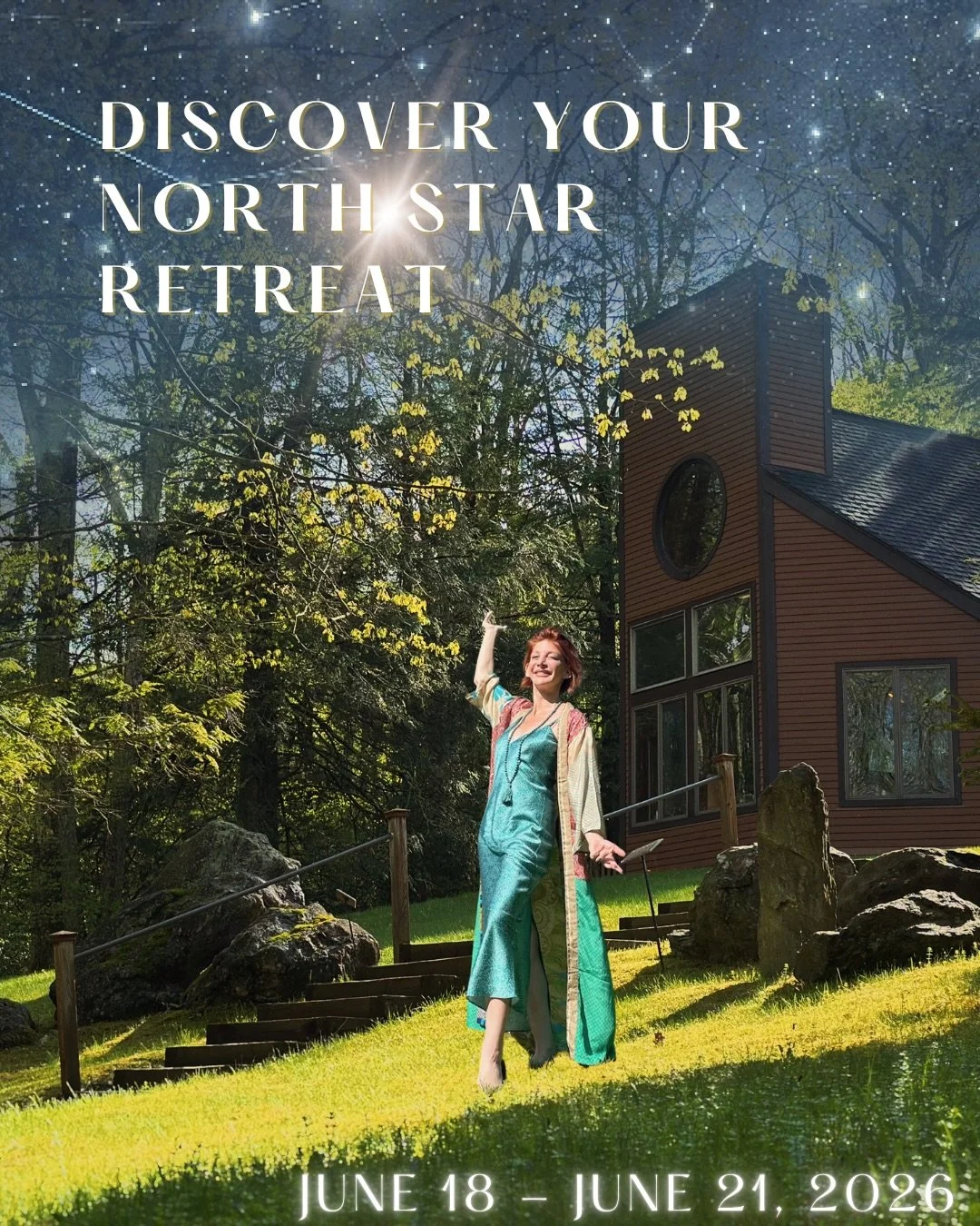 This June 18&ndash;21, I&rsquo;ll be gathering a small group at @thethyme_ in the Berkshire Mountains for a deeply restorative and illuminating SUMMER SOLSTICE RETREAT: DISCOVER YOUR NORTH STAR.

Together, we&rsquo;ll explore your natal chart through