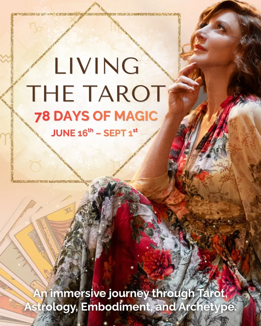 LIVE EACH CARD IN A 78-DAY MAGIC CAPSULE ✨ Join astrologer Rebecca Gordon and tarot reader Bess Matassa for a transformational immersion in the entirety of your deck. You will be exploring one card per day while receiving real-time feedback on where 