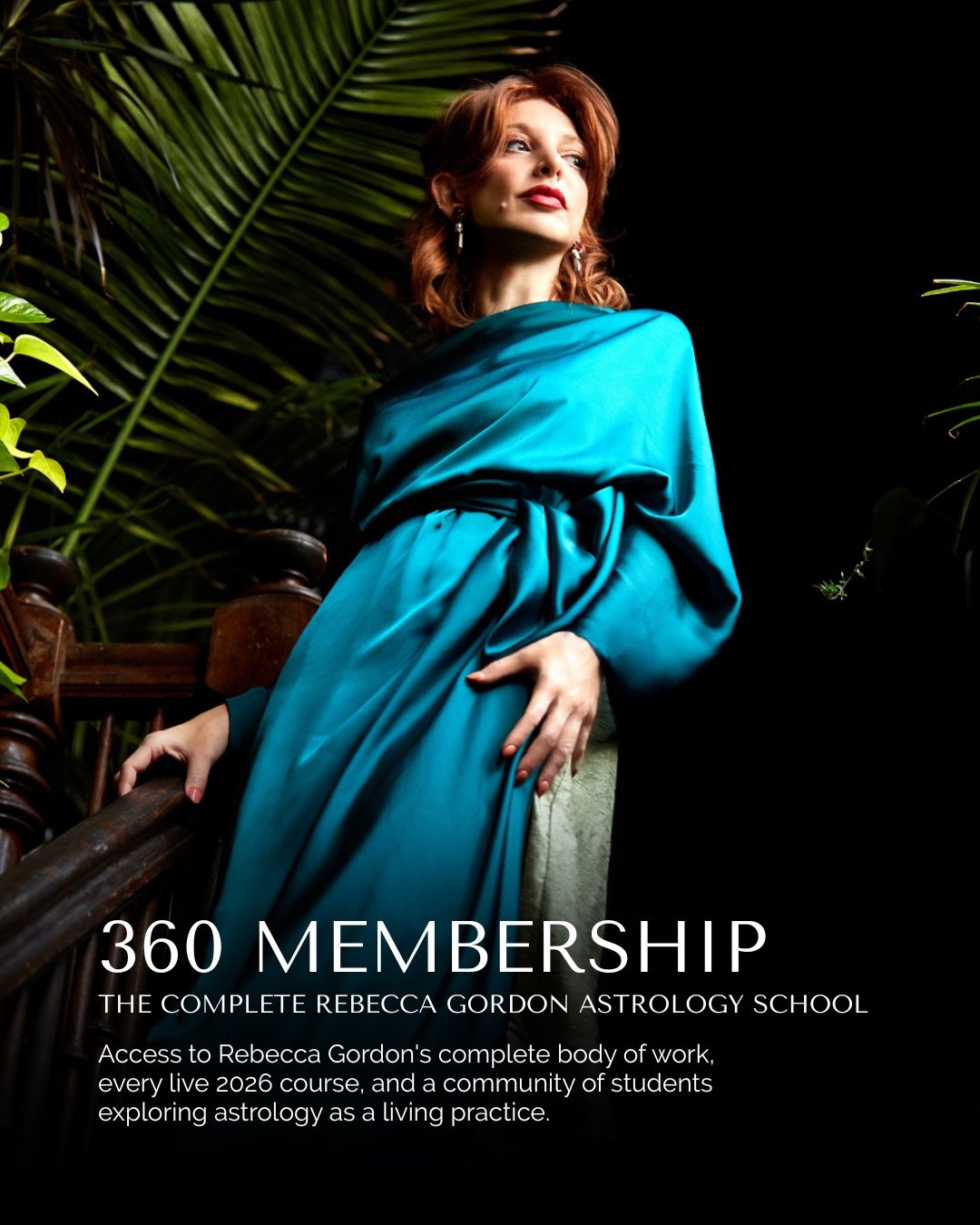 COMPLIMENTARY 90-MINUTE ASTROLOGY READING WITH REBECCA WHEN YOU JOIN THE 360 MEMBERSHIP BEFORE JULY 24TH.

Over the last two decades, I&rsquo;ve taught thousands of students, trained professional astrologers, guided private clients through major life