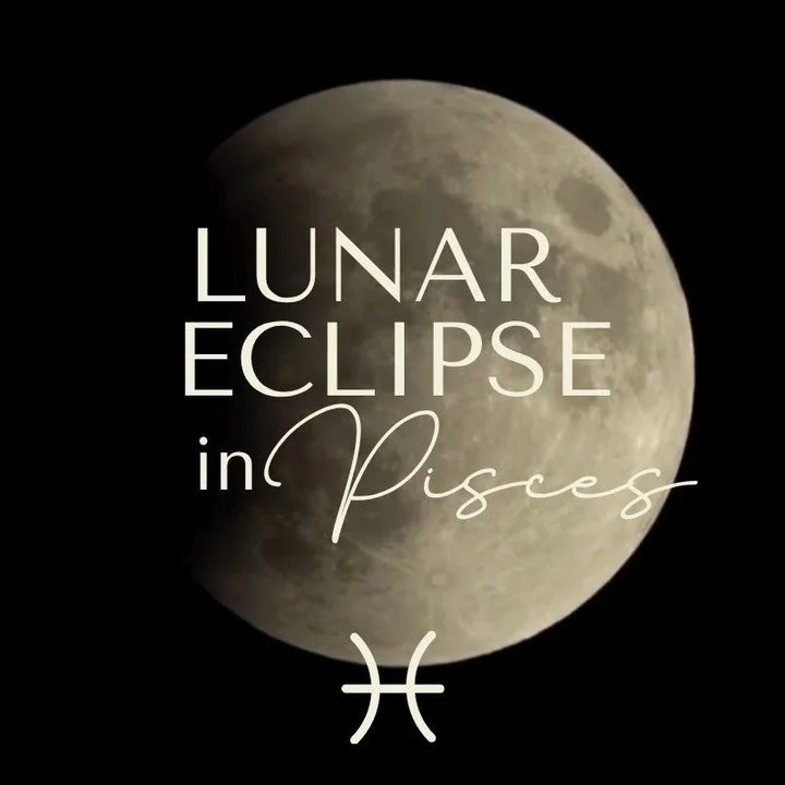 LUNAR ECLIPSE IN PISCES
Friday, August 28 &ndash; 12:18am

The Lunar Eclipse at 4&deg; Pisces opens a threshold between what we have imagined and what is now ready to become real. Falling on Fomalhaut, one of the ancient Royal Stars, this eclipse car