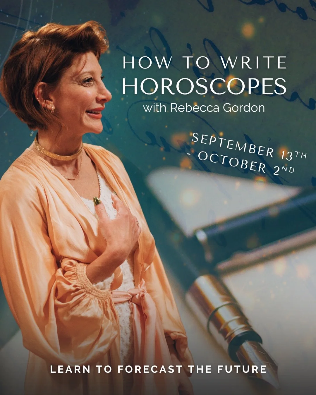 For nearly 20 years, I&rsquo;ve been writing horoscopes for major publications and teaching astrologers how to forecast the future. In this Masterclass, I&rsquo;ll share the techniques I use to write daily, weekly, monthly, and yearly horoscopes, mak