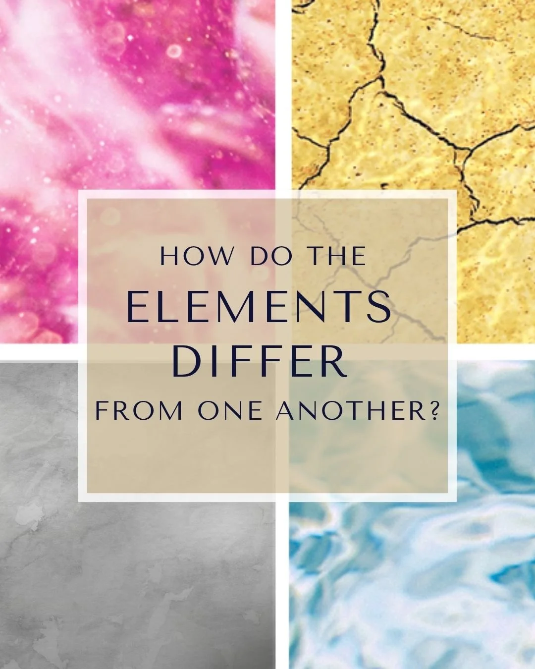 Free Webinar
Discover Your Birth Chart
Oct 11 | 2pm ET

One of the best ways to begin understanding astrology is to start with the ELEMENTS. There are four elements, each with their own set of distinguishing characteristics. For example, air signs te