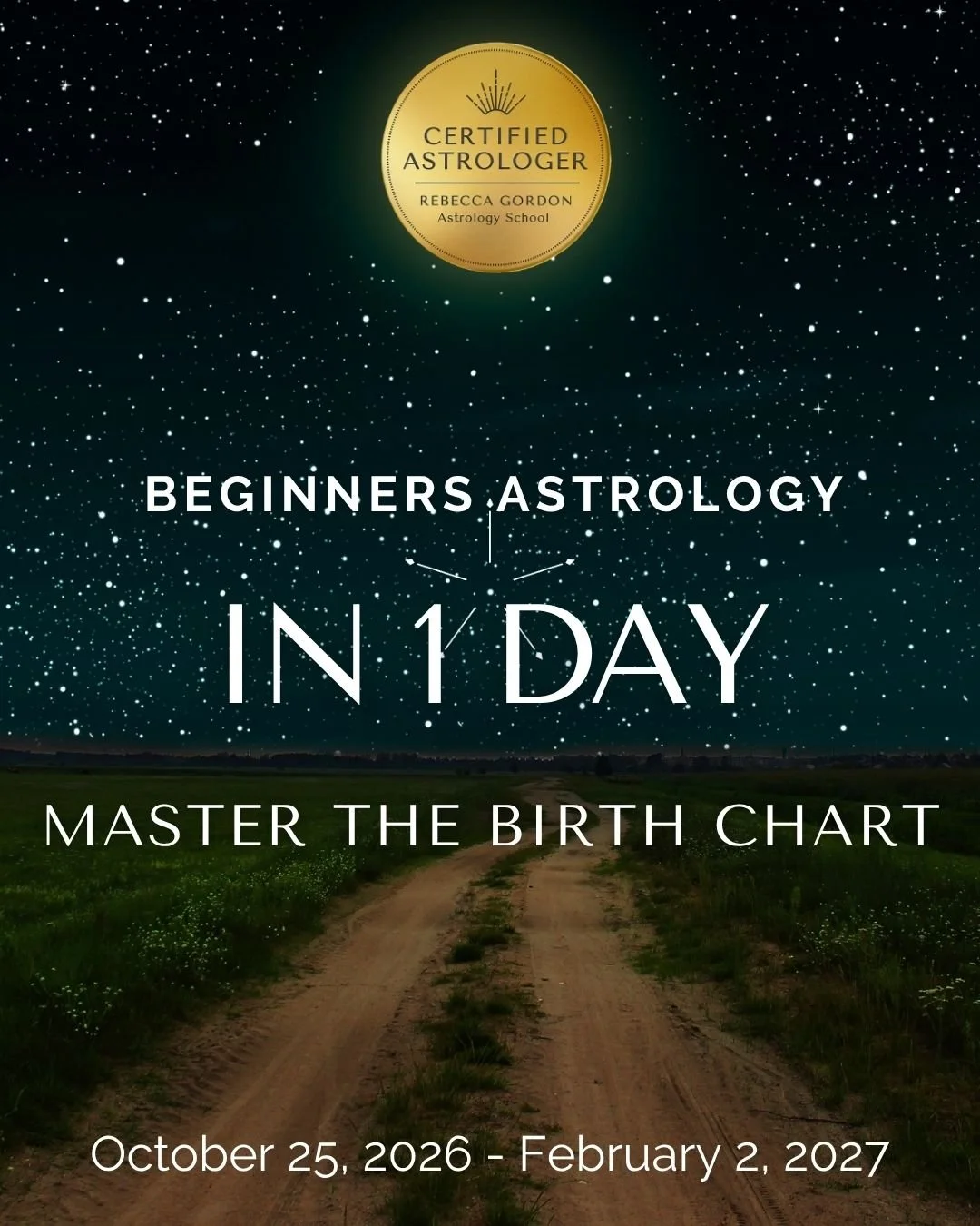 ✨ Beginners Astrology Starts TOMORROW, October 25th ✨

Are you ready to unlock the language of the stars and learn how to read a birth chart?

Beginners Astrology: Master the Birth Chart is the Rebecca Gordon School of Astrology&rsquo;s signature 14-