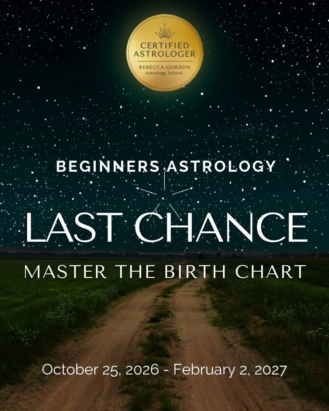 ✨TODAY'S THE DAY ✨
✨LAST CHANCE TO JOIN BEGINNERS ASTROLOGY✨

Your journey into the language of the stars starts today.

Beginners Astrology: Master the Birth Chart begins today, October 25th, and there's still time to join Rebecca Gordon for her sig