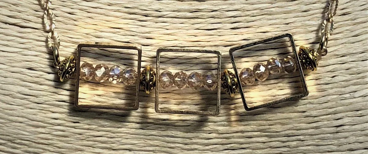 Crystal Squares Necklace