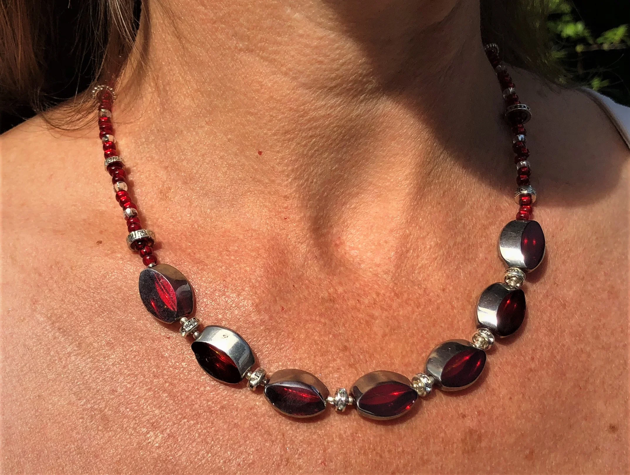 Geometric Glass Necklace