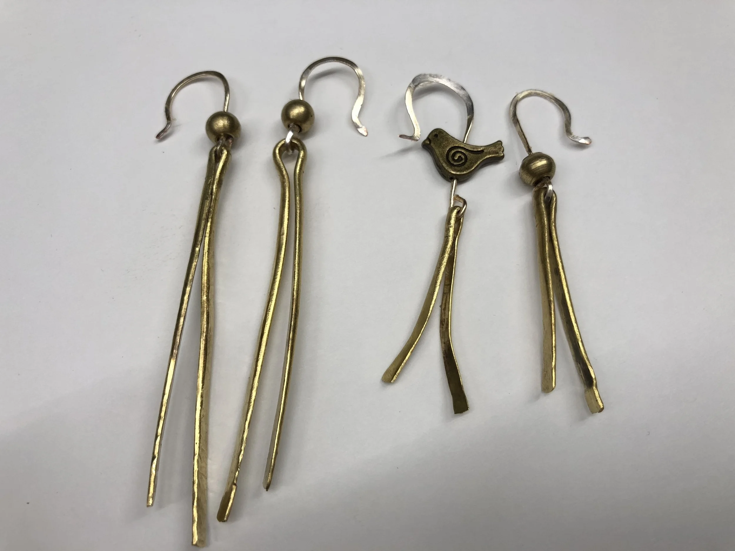 Brass Dangle Earrings