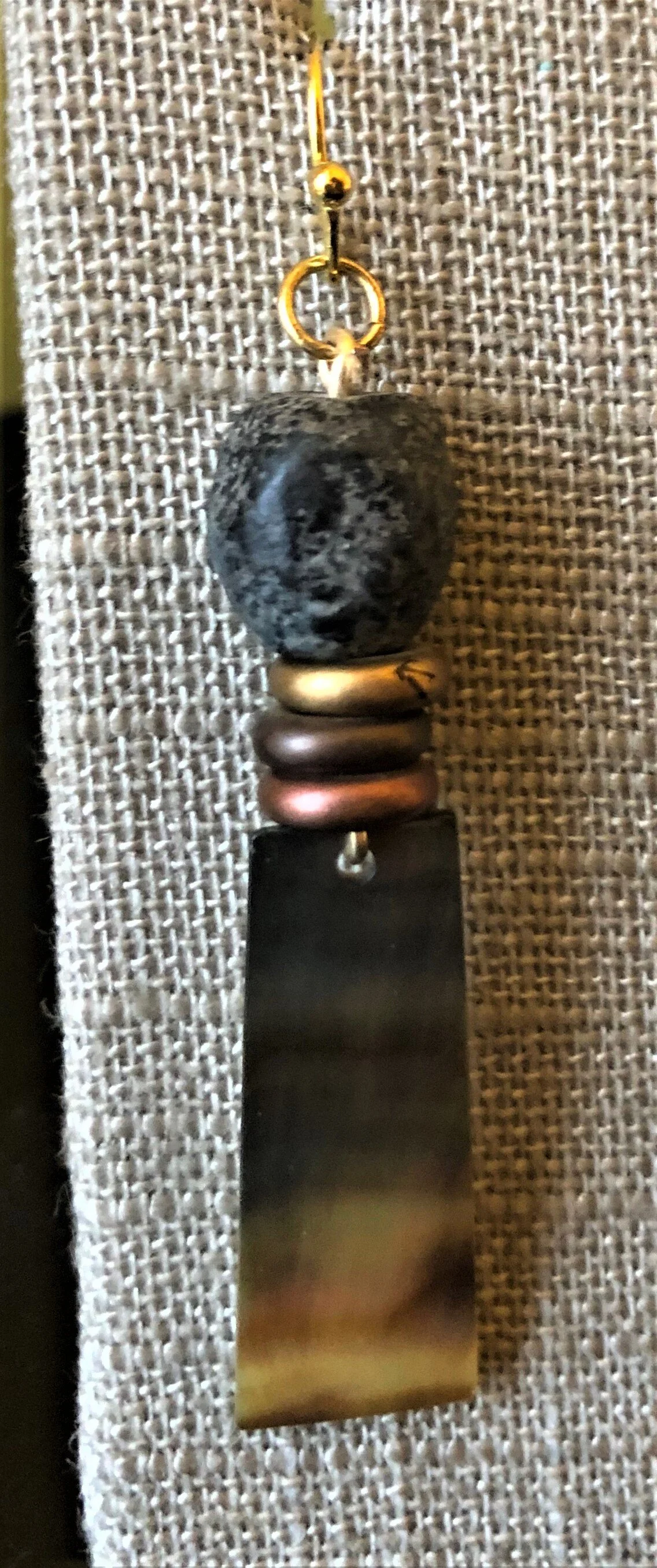 Chinese Jade and Shell Earrings