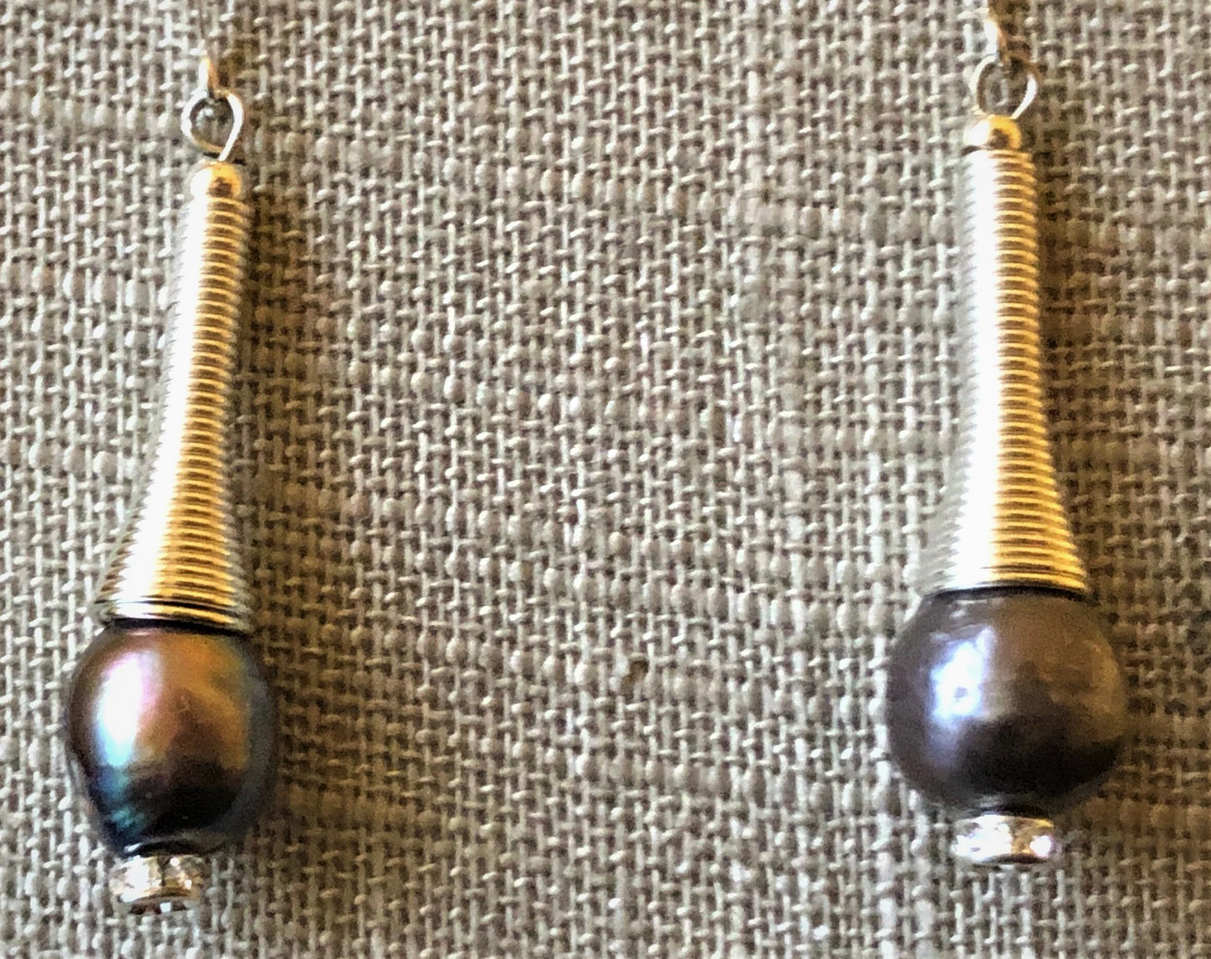 Black Freshwater Pearl and Spring