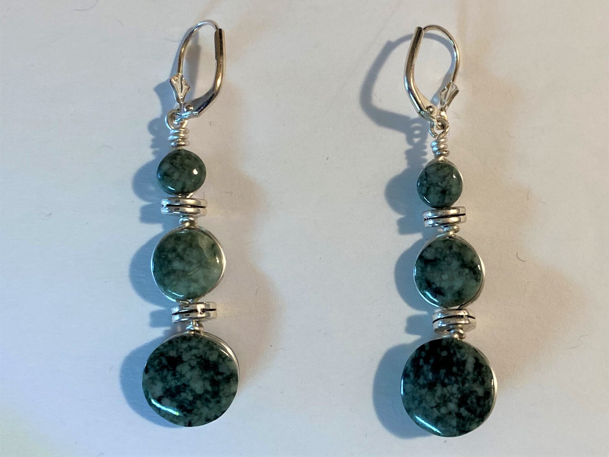 Graduated Jade Earrings