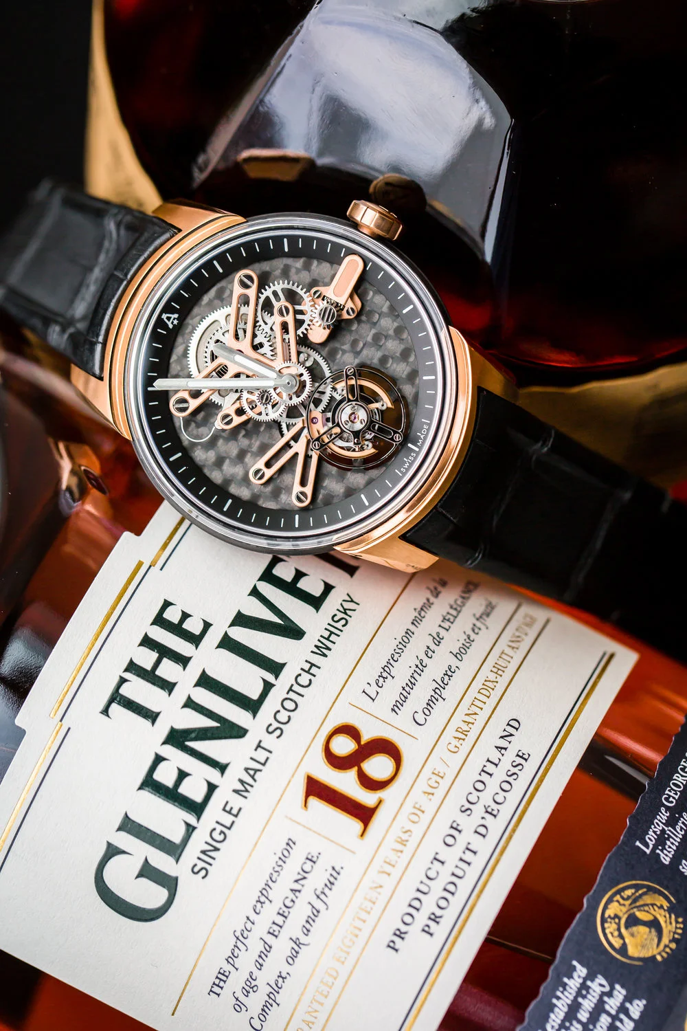 Angelus U21 Skeleton Tourbillon in rose gold and carbon fiber