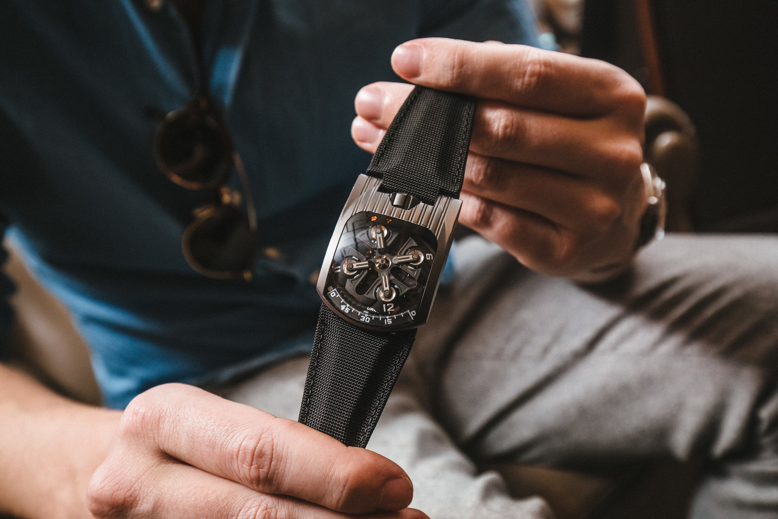 A collector’s Urwerk 103 freshly back from the spa